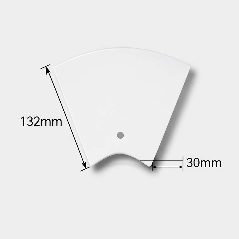 Внешний горизонтальный угол 45° 132x30mm