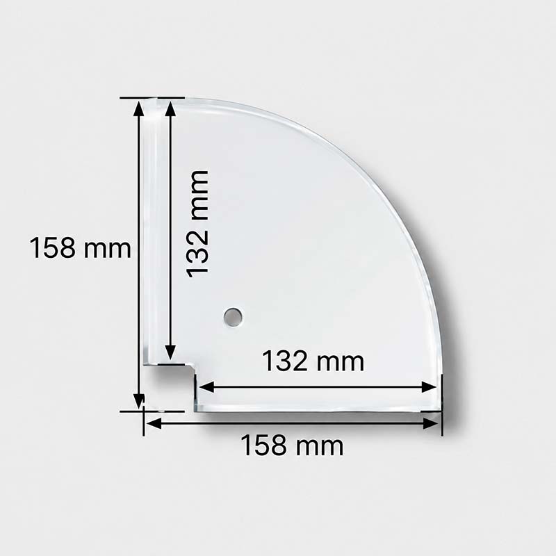 Горизонтальный угол 90° 132x30mm