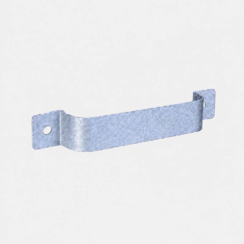 Хомут для плоской металлической трубы 132x30mm