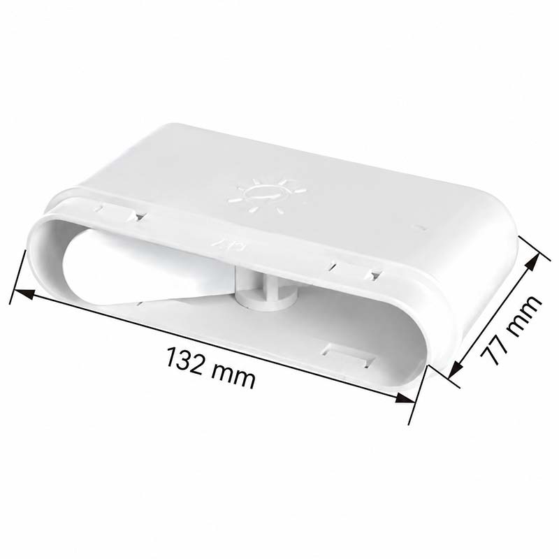 Внешний соединитель воздушного клапана 132x30mm
