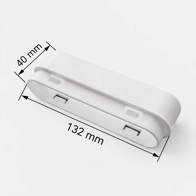 Широкий соединитель для металлического воздушного короба 132x30mm