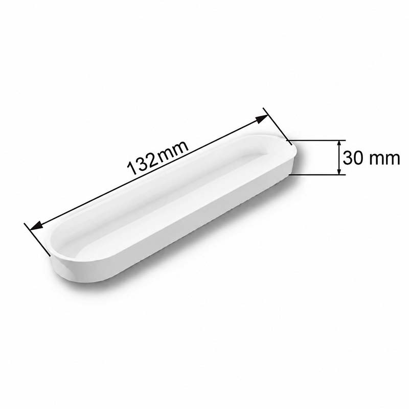 Заглушка плоского распределительного короба 132x30mm