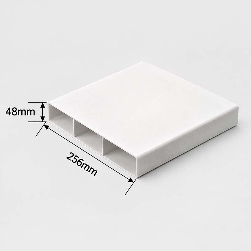 Главный прямоугольный напольный приточный воздуховод 256x48mm