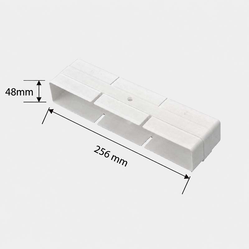 Прямоугольная прямая соединительная муфта для воздуховодов 256x48mm