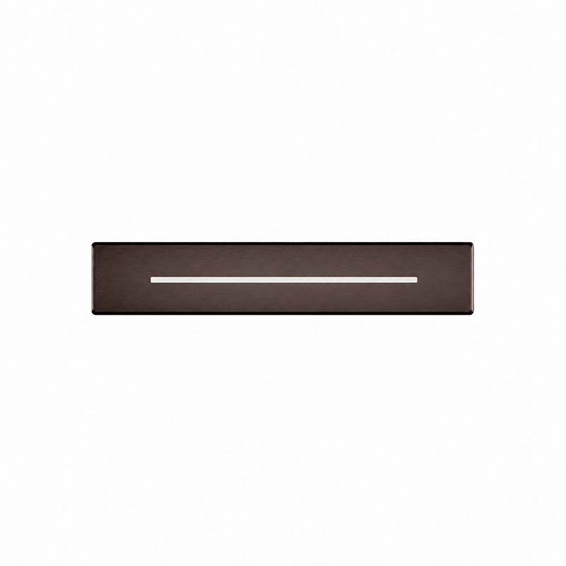 Одиночная панель из нержавеющей стали цвета бронзы 400x90mm
