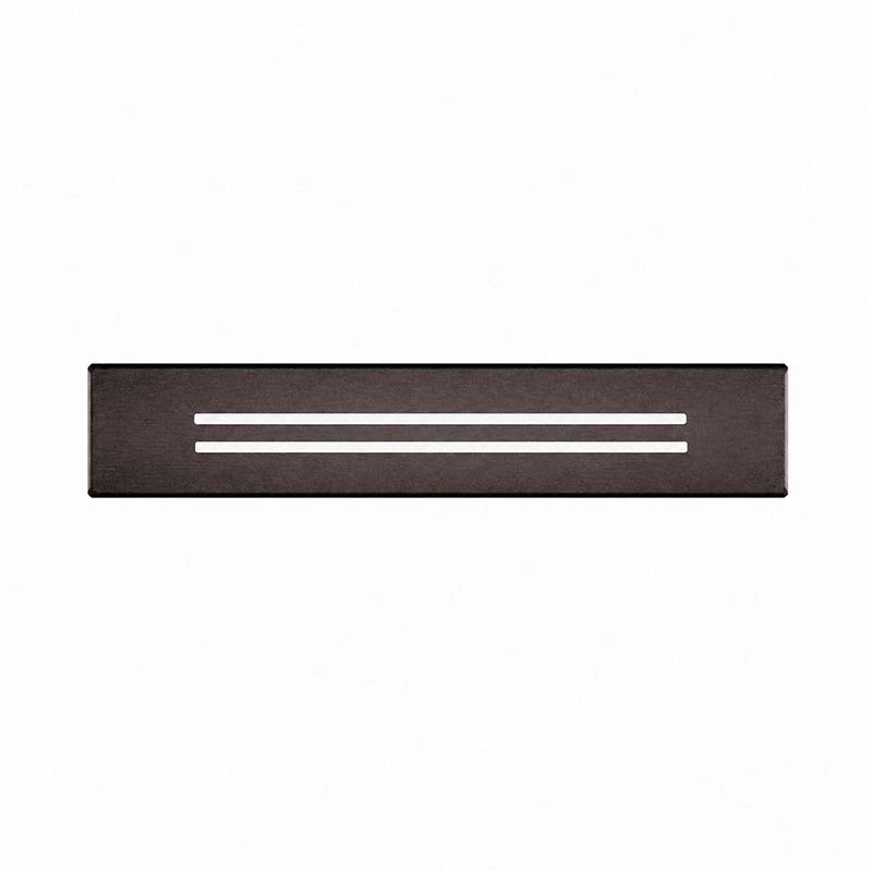 Двухполосная панель из нержавеющей стали цвета бронзы 400x90mm