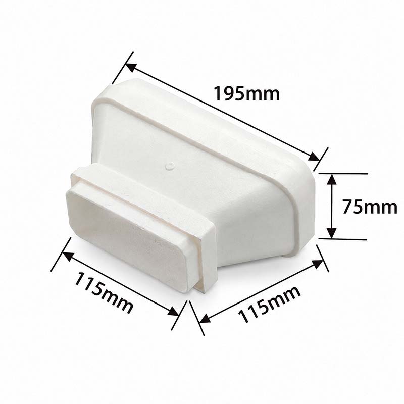 Переходник для потолочного воздуховода 195x75mm