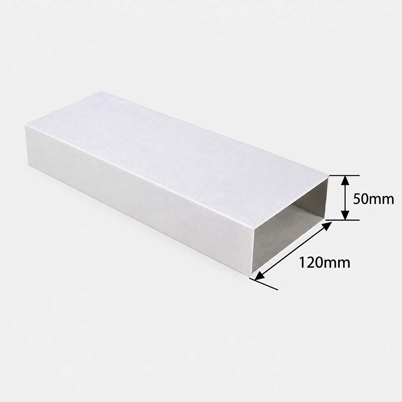 Прямоугольный плоский потолочный воздуховод 195x75mm