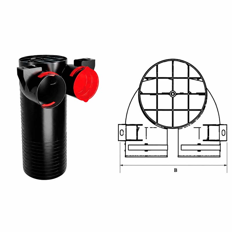 Двустороннее распределительное соединение из HDPE
