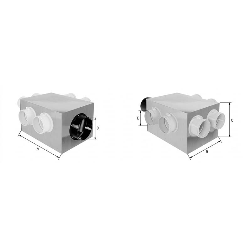 Распределительный короб для HDPE труб Ф100-75*6