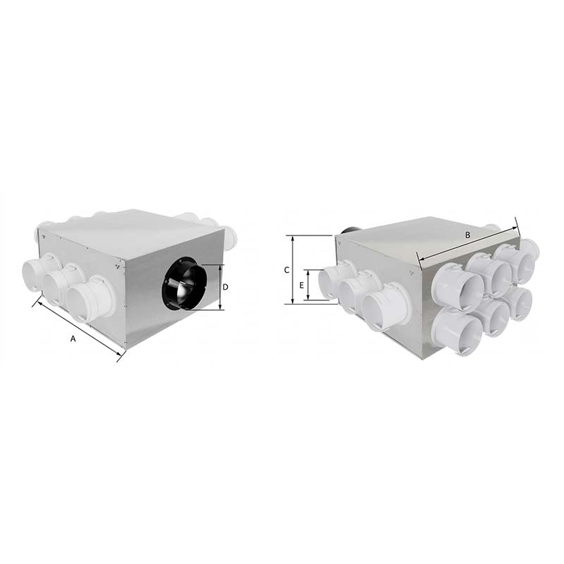 Распределительный короб для HDPE труб Ф110-75*8/10/12